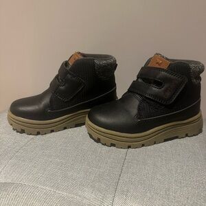Black Kids Shoes with Velcro Strap